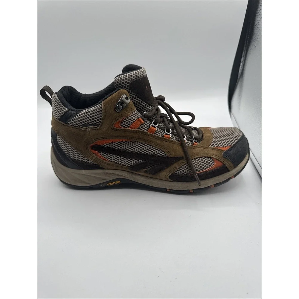 HI TEC Mens‎ Hurricane Mid Waterproof Black And Brown U.S. Mens Size 10